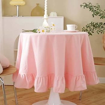 北欧 ヴィンテージ テーブルクロス ピンク テーブルクロス（PK×OR）/106×130/F241-21 - joe textile